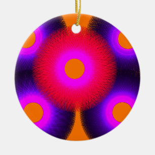 colorful psychedelics art 4667 ceramic ornament