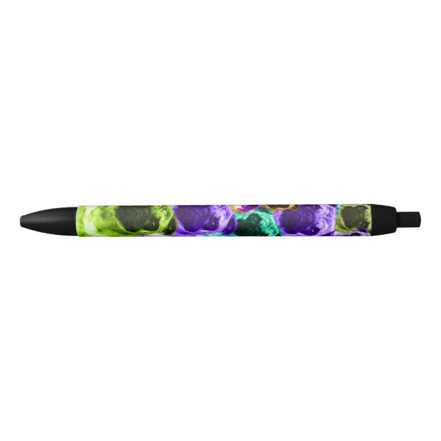 Colorful  Pug Pattern Pen (Front)