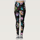 Colorful Pug Sugar Skulls Pattern