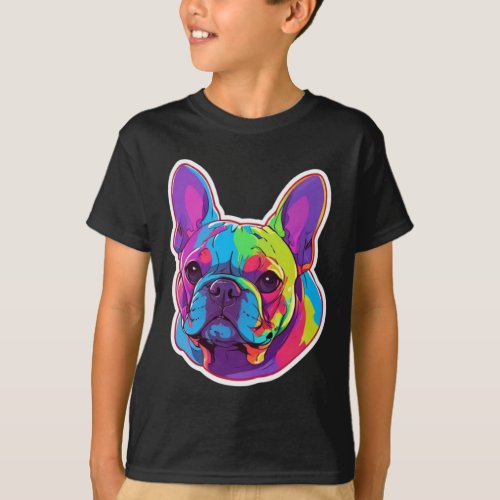 Colorful Pug  T_Shirt