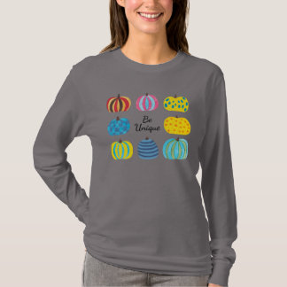 Colorful Pumpkin Design T-Shirt
