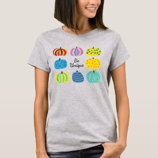 Colorful Pumpkin Design T-Shirt