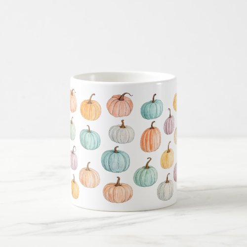 Colorful Pumpkin Fall Mug, Fall Coffee Mug, Fall D Mug