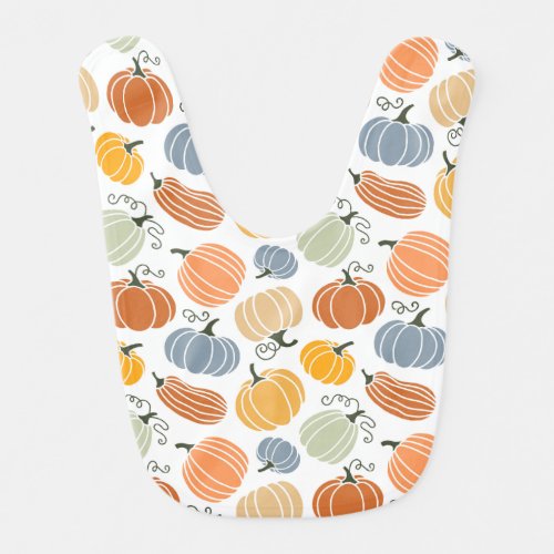 Colorful Pumpkin Gourd Pattern Baby Bib