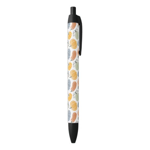 Colorful Pumpkin Gourd Pattern Black Ink Pen