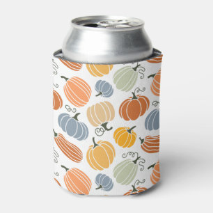 Colorful Pumpkin Gourd Pattern Can Cooler