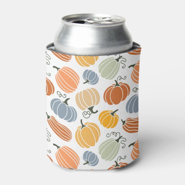 Colorful Pumpkin Gourd Pattern Can Cooler (Can Front)