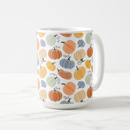 Colorful Pumpkin Gourd Pattern Coffee Mug