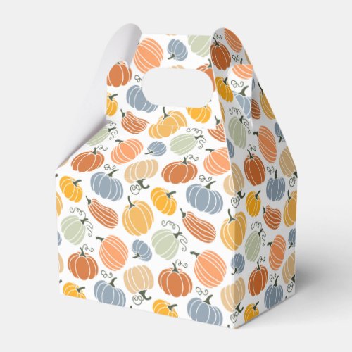 Colorful Pumpkin Gourd Pattern Favor Boxes