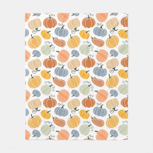 Colorful Pumpkin Gourd Pattern Fleece Blanket