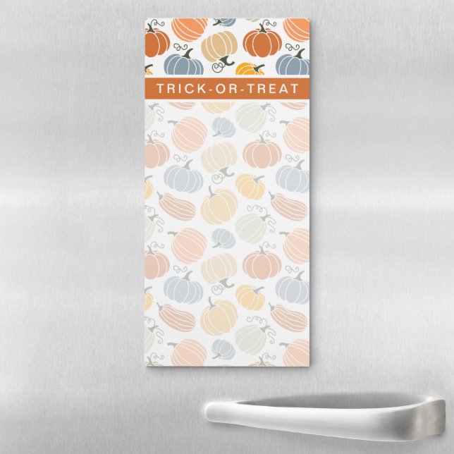 Colorful Pumpkin Gourd Pattern Magnetic Notepad (In Situ)