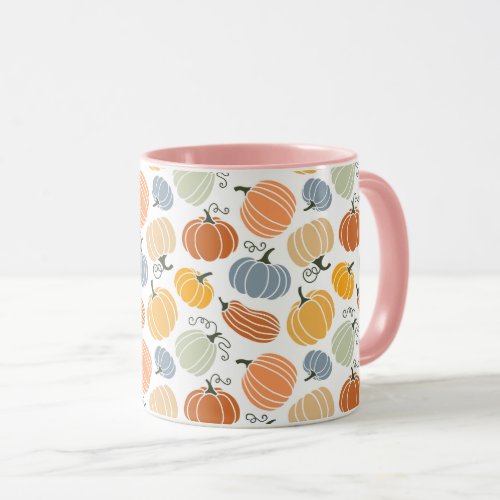 Colorful Pumpkin Gourd Pattern Mug