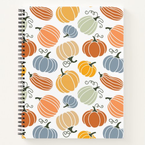 Colorful Pumpkin Gourd Pattern Notebook