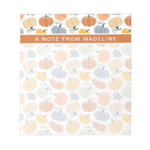Colorful Pumpkin Gourd Pattern Notepad