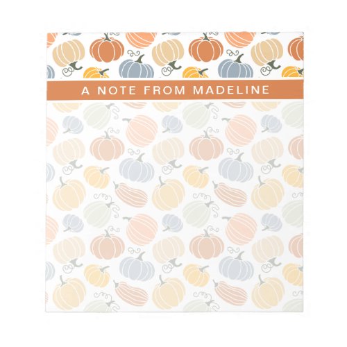 Colorful Pumpkin Gourd Pattern Notepad