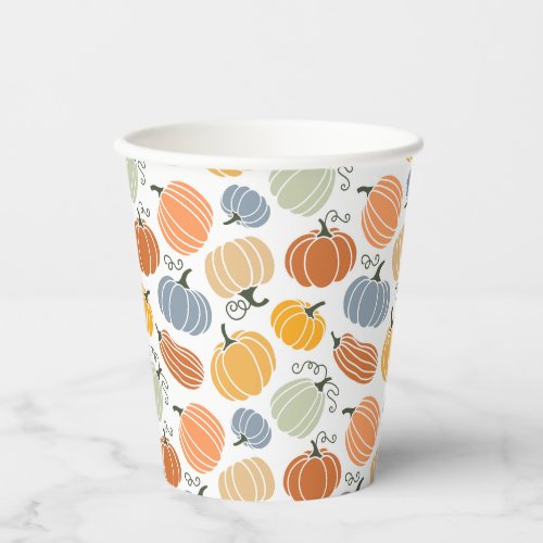 Colorful Pumpkin Gourd Pattern Paper Cups