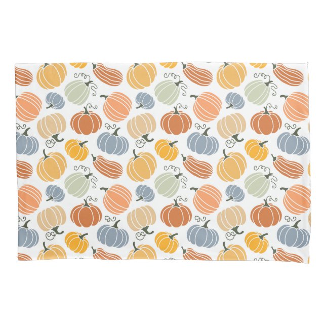 Colorful Pumpkin Gourd Pattern Pillow Case (Front)