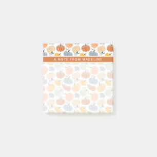 Colorful Pumpkin Gourd Pattern Post-it Notes