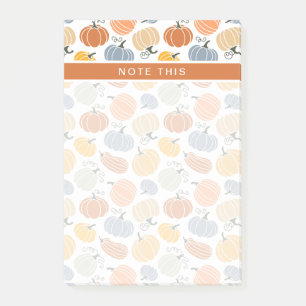 Colorful Pumpkin Gourd Pattern Post-it Notes