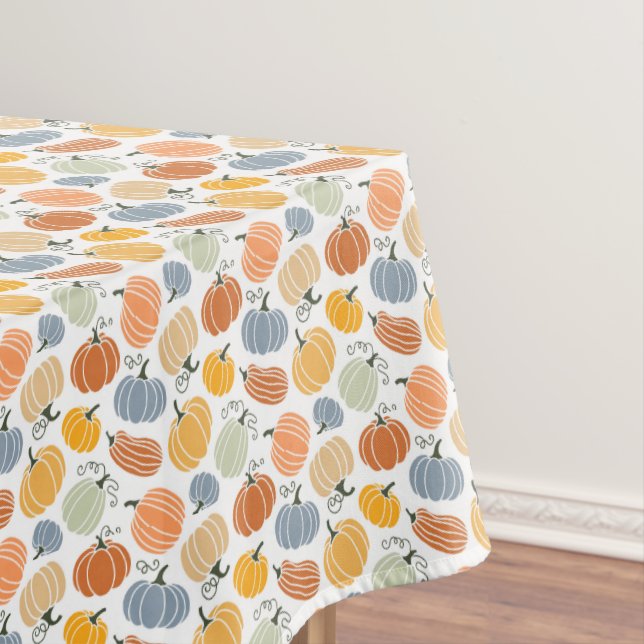 Colorful Pumpkin Gourd Pattern Tablecloth (In Situ)
