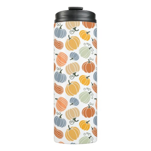 Colorful Pumpkin Gourd Pattern Thermal Tumbler