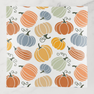 Colorful Pumpkin Gourd Pattern Trinket Tray