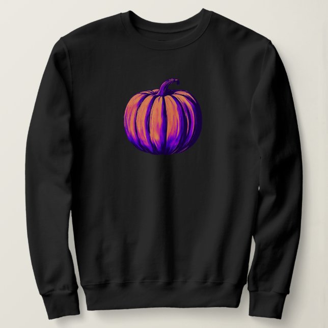 Colorful Pumpkin  Sweatshirt (Design Front)
