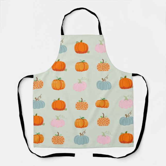   Colorful Pumpkins Apron (Front)