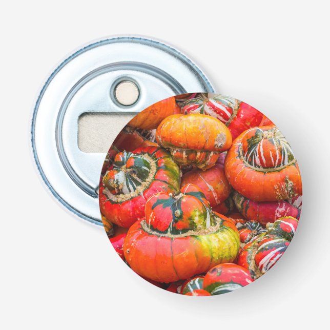 Colorful pumpkins bottle opener (Front)