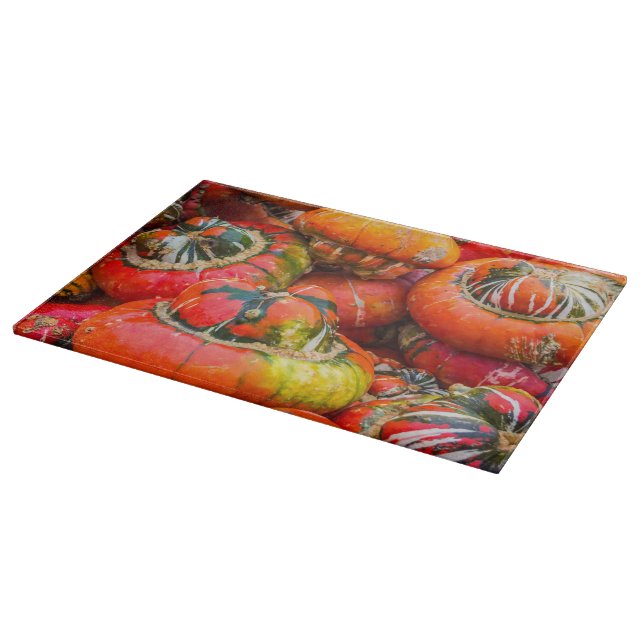 Colorful pumpkins cutting board (Corner)