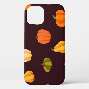 Colorful Pumpkins: Dark Autumn Elegance. iPhone 12 Case