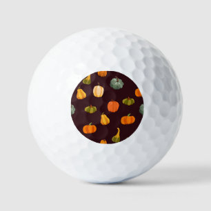 Colorful Pumpkins: Dark Autumn Elegance. Golf Balls