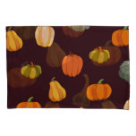 Colorful Pumpkins: Dark Autumn Elegance. Pillow Case