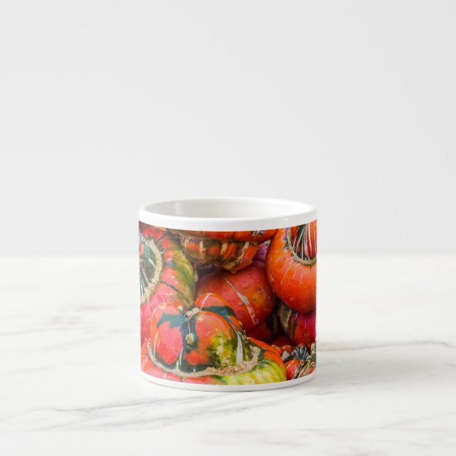 Colorful pumpkins espresso cup (Front)