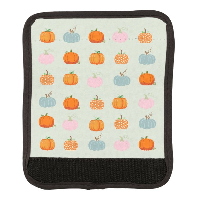 Colorful Pumpkins Luggage Handle Wrap (Front)