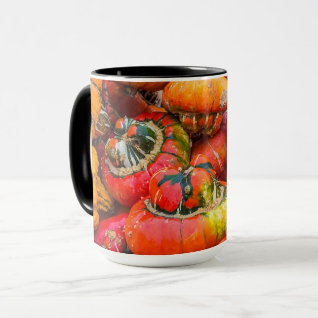 Colorful pumpkins mug (Front Left)