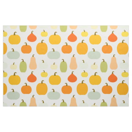 Colorful pumpkins pattern fabric
