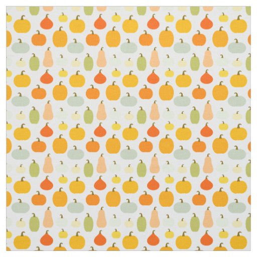 Colorful pumpkins pattern fabric