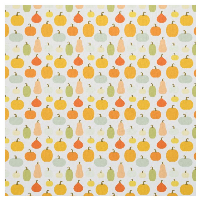Colorful pumpkins pattern fabric (Swatch)