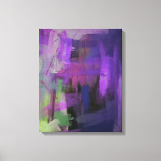 Colorful Purple Abstract Canvas Print