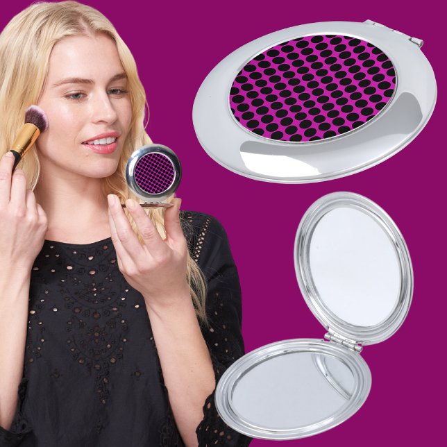 Colorful Purple Abstract Pattern Compact Mirror (Creator Uploaded)