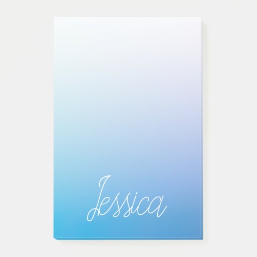 Colorful Purple Blue Ombre Gradients  Your Script Post_it Notes