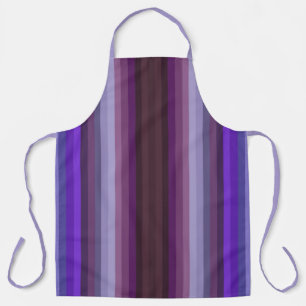 Colorful Purple Colors Of The Year Stripes Apron