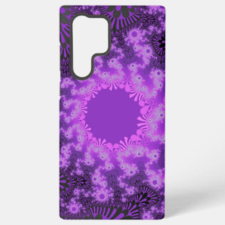 Colorful Purple Fractal Samsung Galaxy S22 Ultra Case