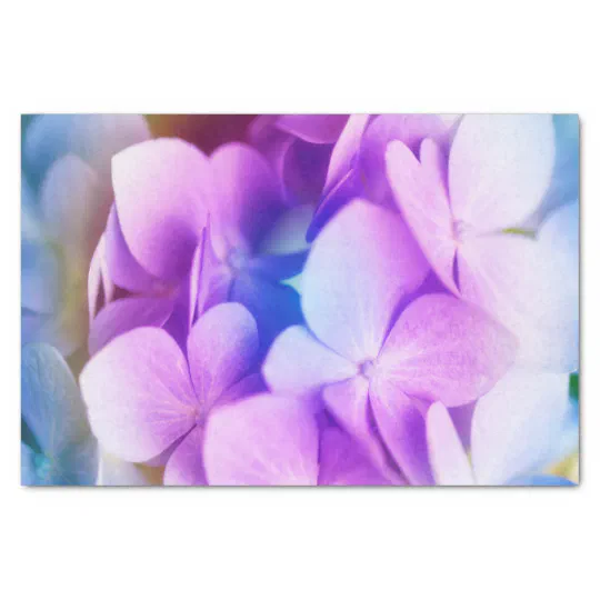 Colorful Purple Hydrangea Tissue Paper