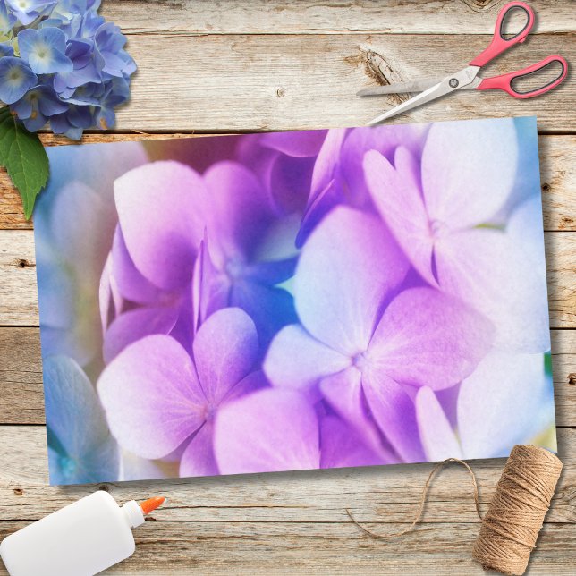 Colorful Purple Hydrangea Tissue Paper (Creator Uploaded)