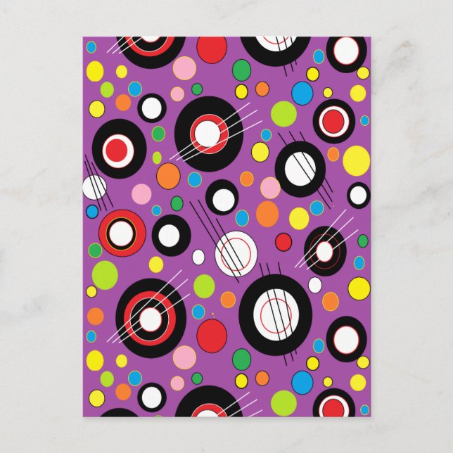 Colorful Purple Postcard (Front)