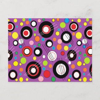 Colorful Purple Postcard