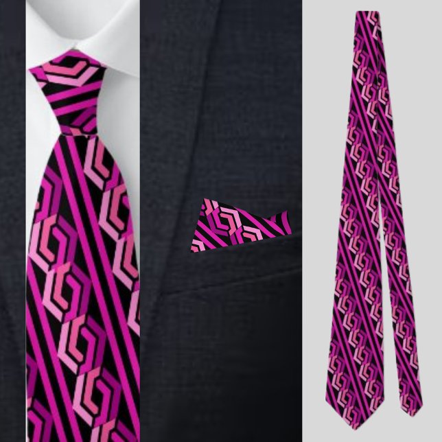 Colorful Purple Stripes Pattern          Neck Tie (Creator Uploaded)