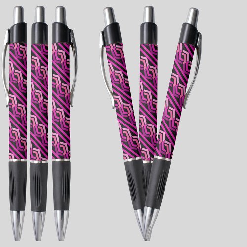 Colorful Purple Stripes Pattern          Pen